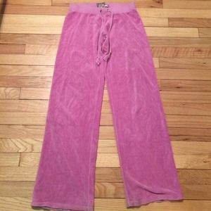 Juicy Couture Pink velour pants