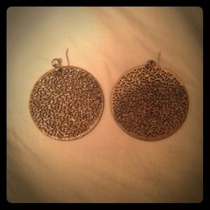 Gun metal earrings