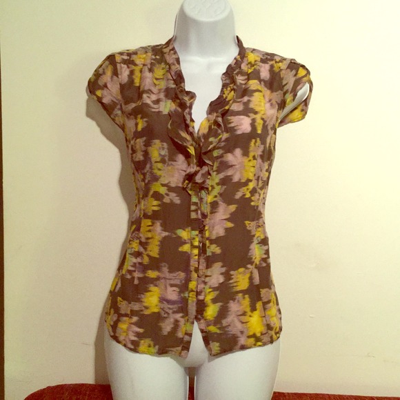Banana Republic Motion Floral Shirt