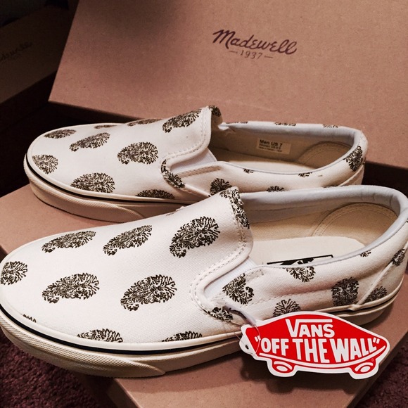 Vans + Madewell Paisley Slip-Ons (BRAND NEW)