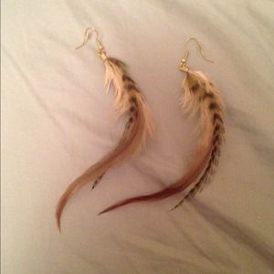 Feather earrings