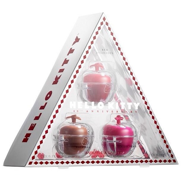 👄Hello Kitty An Apple A Day Trio Lip Balm Set👄 - Picture 2 of 4