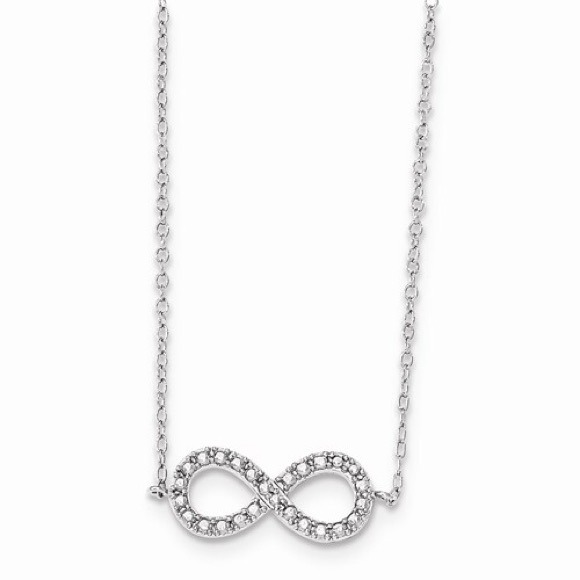 Diamond Infinity W/2in Ext. Necklace