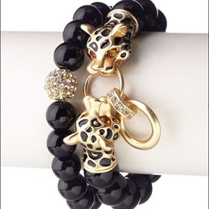 NEW Jaguar black onyx bracelet set