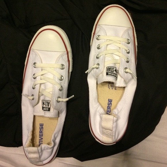 White converse- Slip on