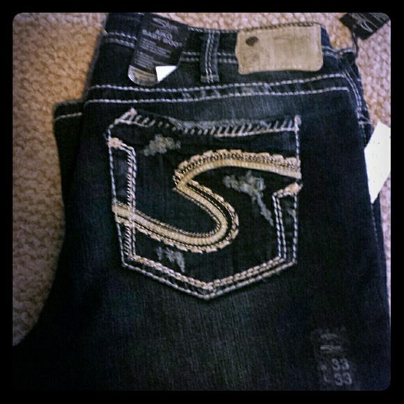 Silver Aiko Baby Boot Cut Jeans