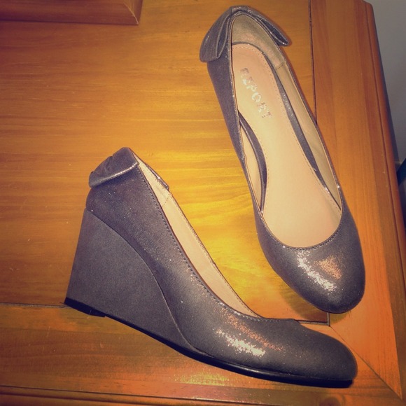 SALE*Silver/copper shimmery 3 inch wedges