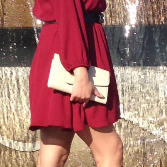 Alligator skin clutch