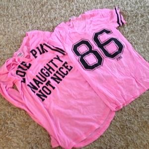 Vs nightgown and v neck t shirt