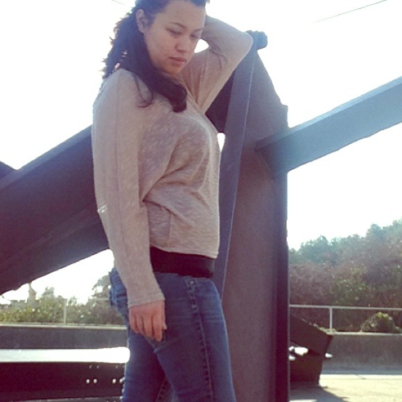 Cow neck sweater / cover