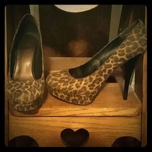 Leopard print heels