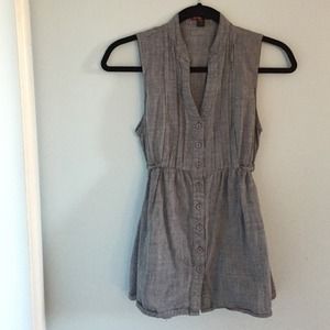 Chambray button down tank