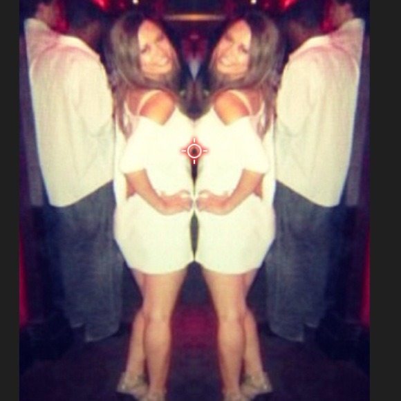 Metro Park white backless dress