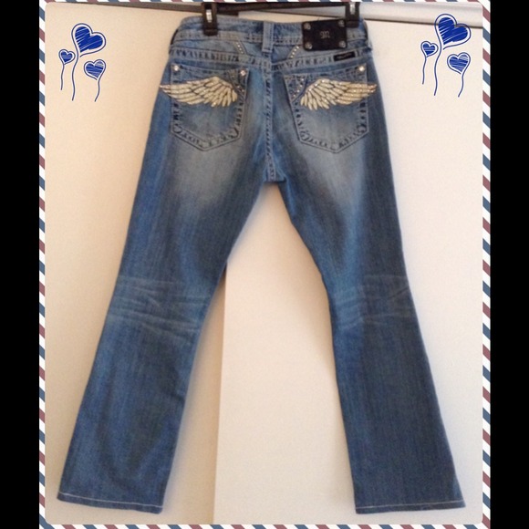 jeans with wings on back pockets