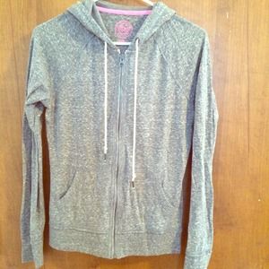 Gray zip up hoodie