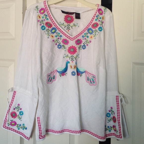 Never worn embroidered top!