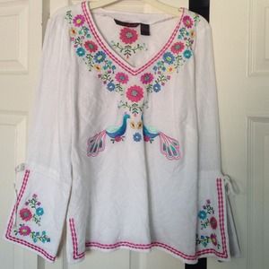 Never worn embroidered top!