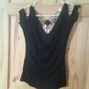 Off shoulder  black shirt