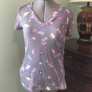 Quirky Space Cat V-Neck