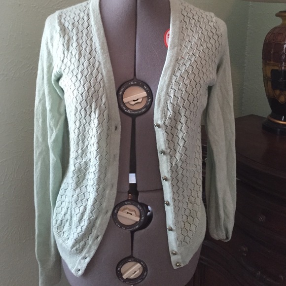 New Without Tags! Mint Sparkly Cardigan - Target