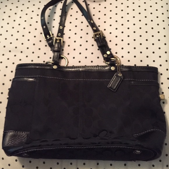 Black coach purse