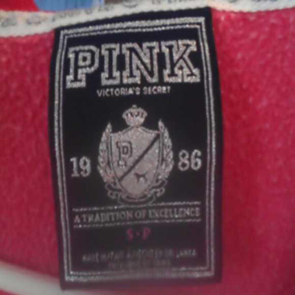 VS pink bling zip up jacket