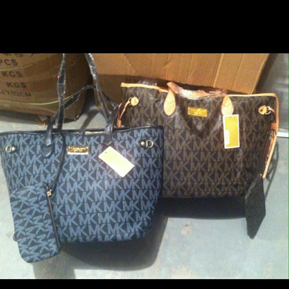 Grey Tote bags New unused with coin bag
