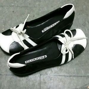 Black and white shoe