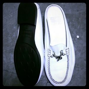 White slip on shoe