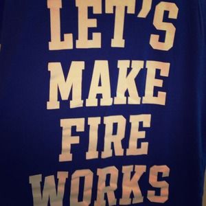 Oversized 4th of July PINK tee