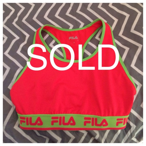 Neon Fila Sports Bra