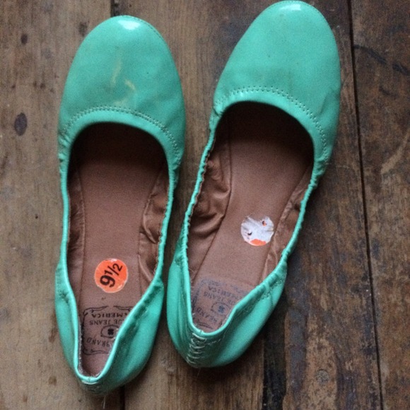 Mint/turquoise Lucky Brand flats