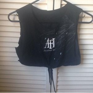 diy'd afi crop top.