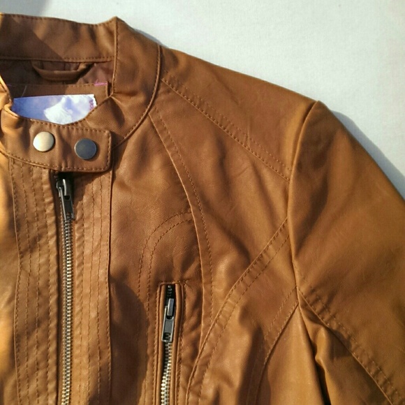 Xhiliration faux leather moto jacket - worn once!