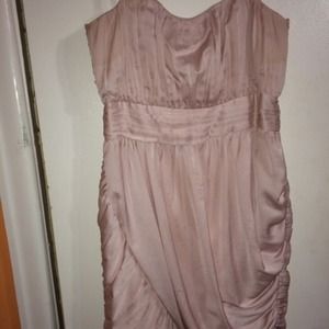 Pink Ruched Party Dress