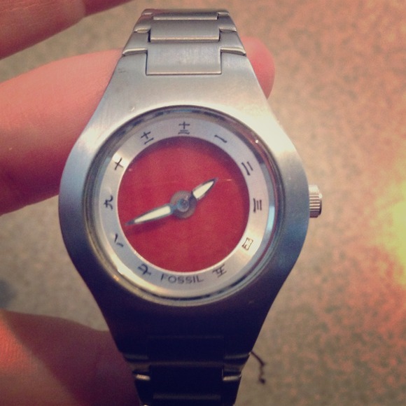 A fossil watch with Chinese characters *rare