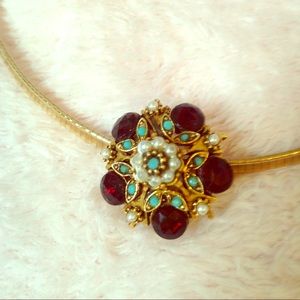 Swarovski crystal pin/ pendant