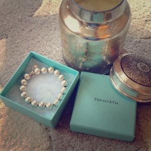 Tiffany & Co. Sterling Silver Bead Bracelet.