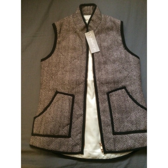 Beautiful J Crew inspired herringbone vest! 😊