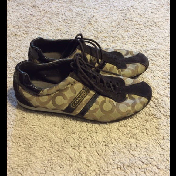 Sold🎉 Brown coach sneakers - Picture 2 of 3