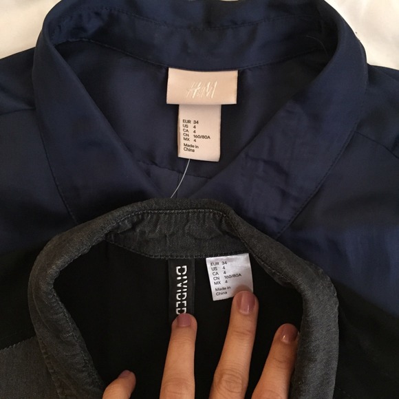 5/$25 bundle H&M satin long tops - Picture 3 of 4