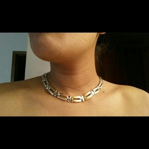 10k gold & silver necklace