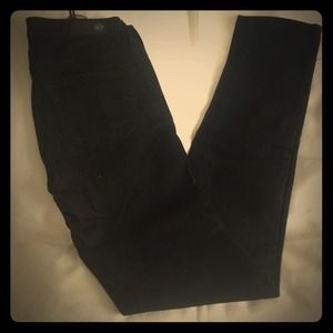 NWT AG stilt black cotton skinny jeans