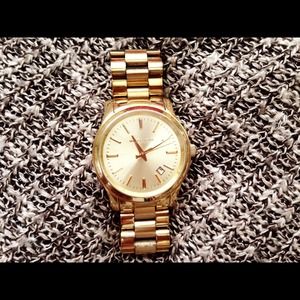Women's Gold Michael Kors Watch