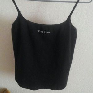 bebe sports black tank top