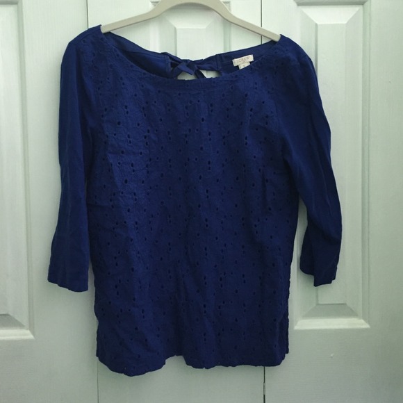 Half Sleeve Blue Top