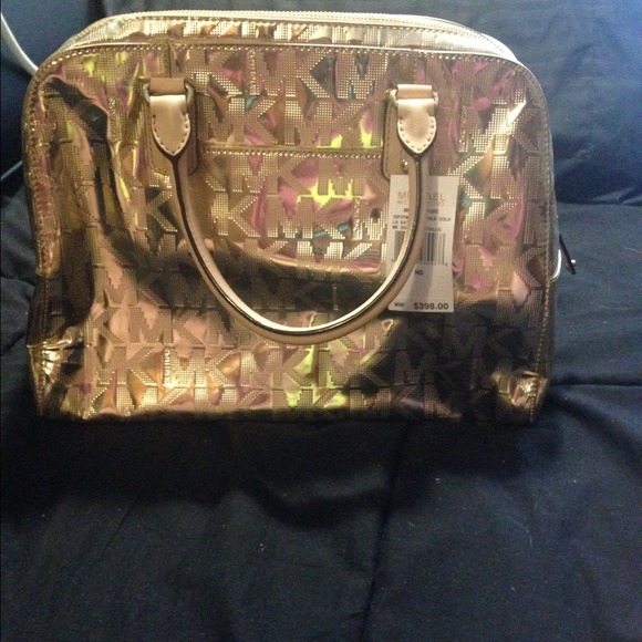 MK gold purse NWT