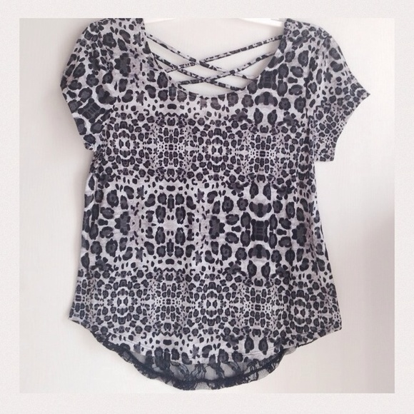 Cute lace back top