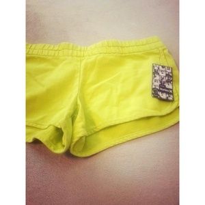Hurley neon yellow green highlighter shorts large
