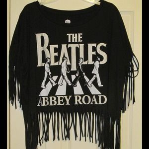 Beatles abbey road official fringe shirt